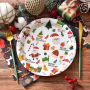 Personalized Disposable Plates for Parties 350GSM Virgin Board 9 Inch Paper Plates Round Party Paper Plates Paper Tableware