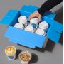 New Arrivals 4Oz 8Oz 12Oz 16Oz 20Oz Takeaway Coffee Cups 16 oz Disposable Cup Hot Drink Black Coffee Cups Disposable